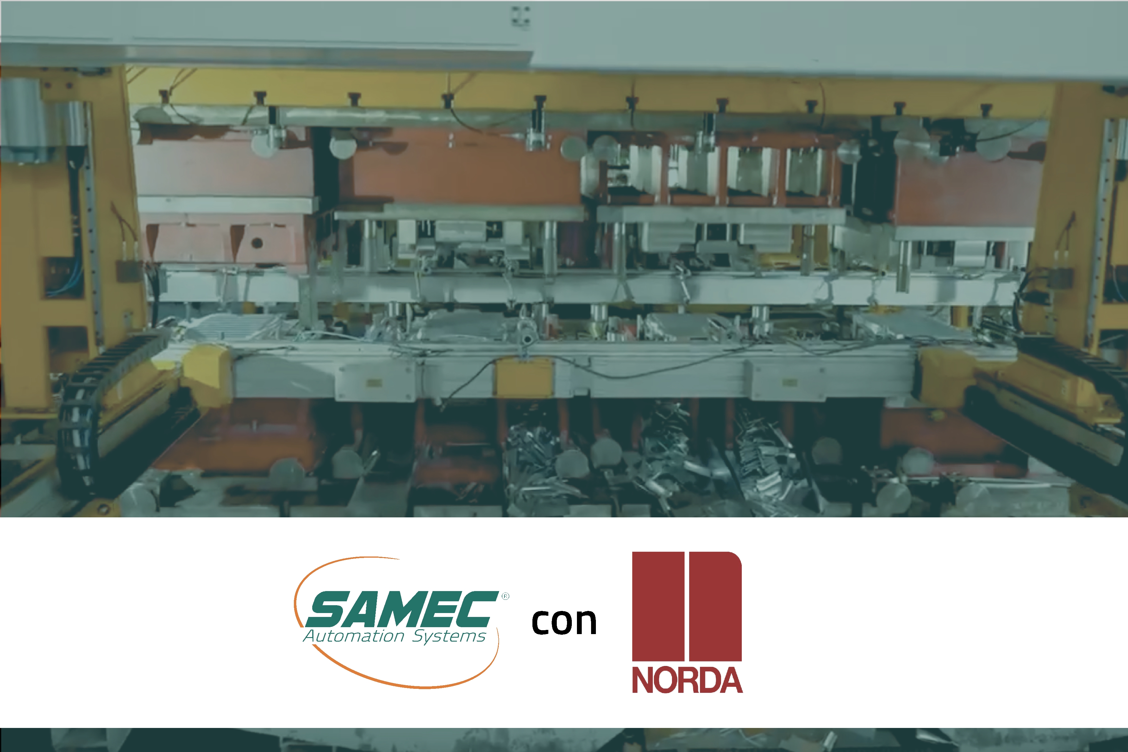 SAMEC con NORDA S.P.A.: un'applicazione fuori standard su una pressa da 3000T